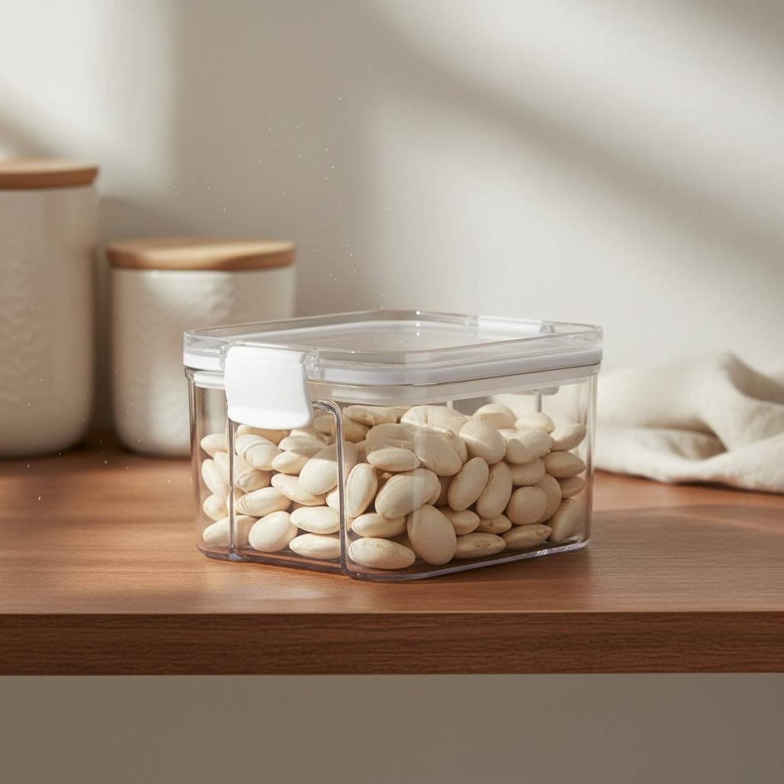 Food Storage Plastic Container - 밀폐 식품 보관 용기, 습기 방지