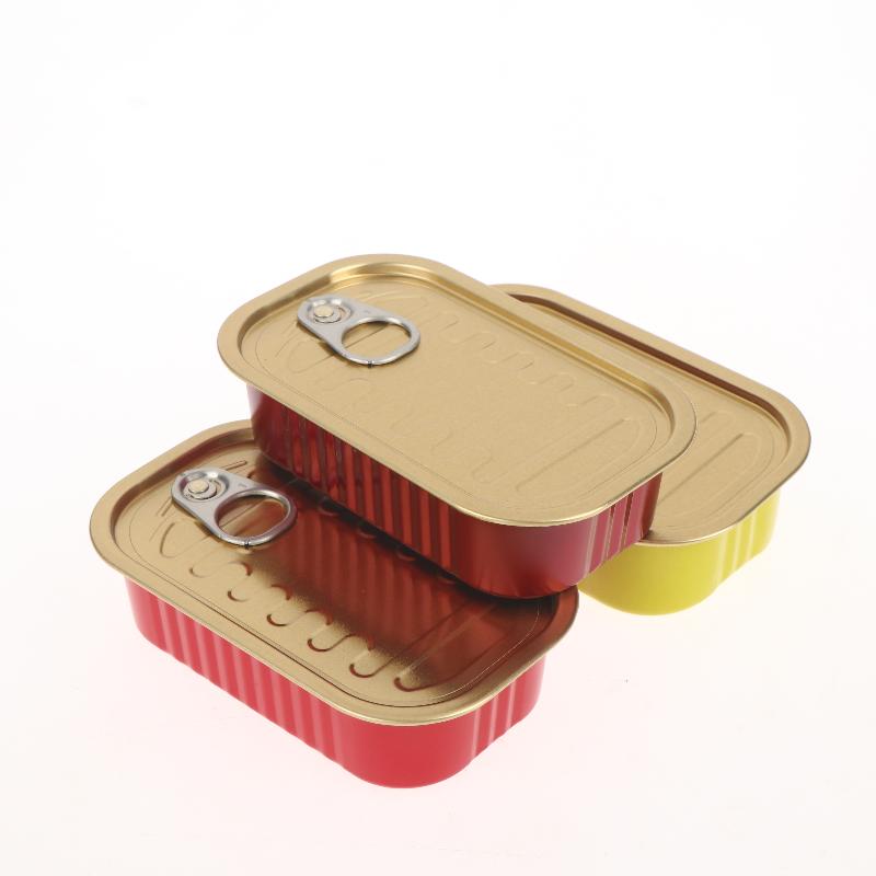 Food Storage Metal Box - 2Pcs 금속 직사각형 빈 미니 주석