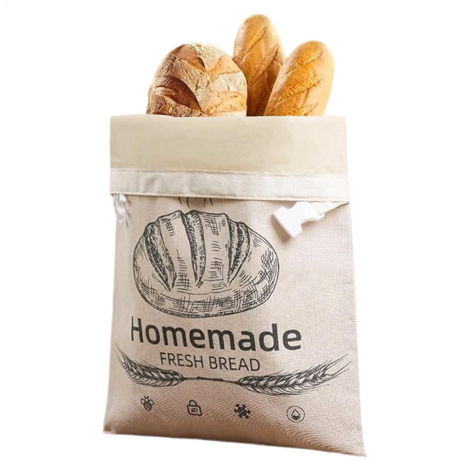 Food Storage Bags Reusable - 리넨 빵 가방 빵 가방용 재사용