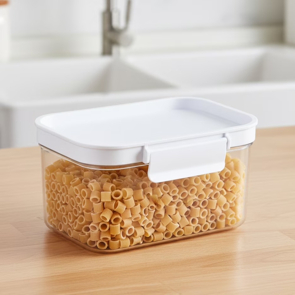 Food Storage Plastic Container - 작은 직사각형 플라스틱 식료품 저장 용기(뚜껑