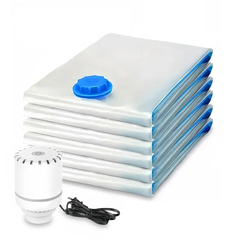 Food Storage Vacuum Bags - 압축백 전기 펌프, 여행용 진공 백