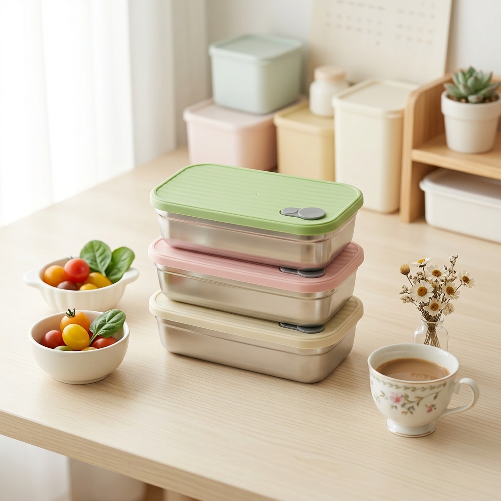 Food Storage Metal Box - 스테인리스 스틸 도시락 금속 도시락 전자레인지용