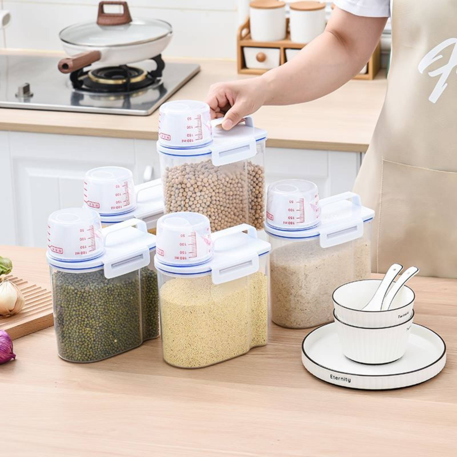 Food Storage Dispenser - 쌀 보관 용기 안전 쌀 디스펜서