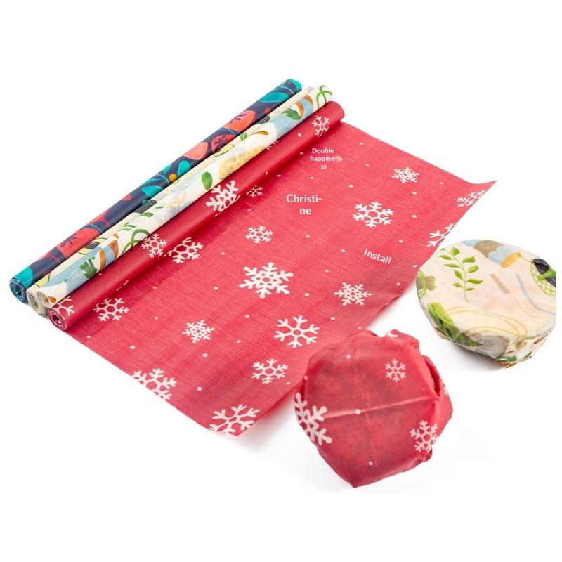 Beeswax Food Wrap - 친환경 밀랍 식품 포장 롤 재사용