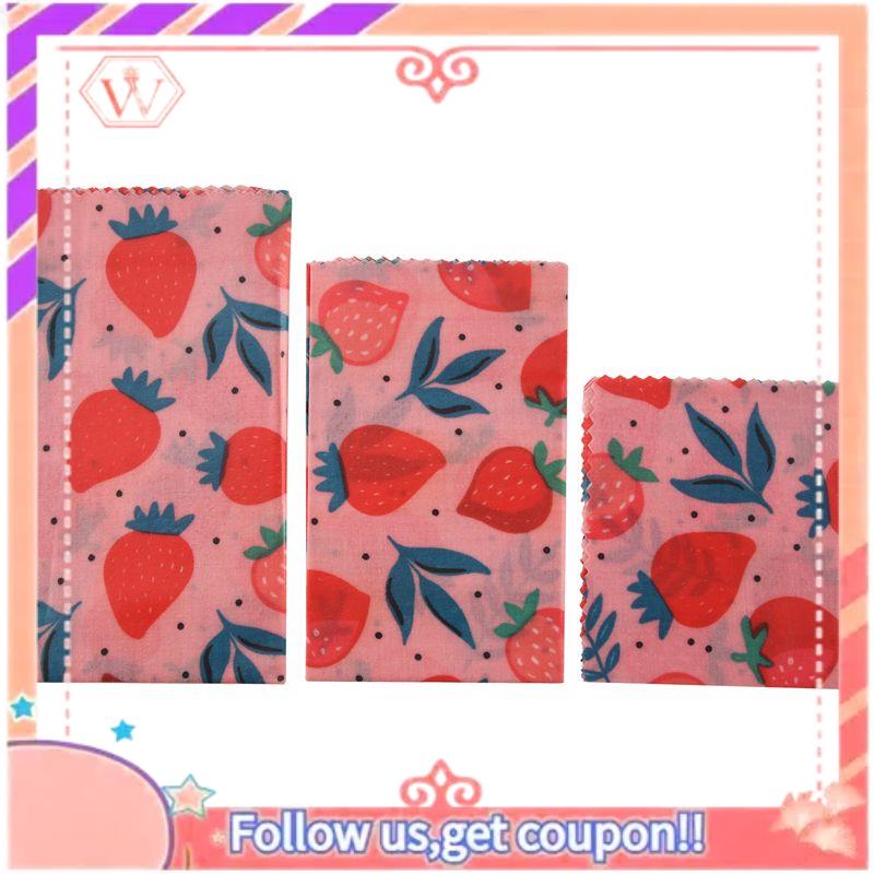 Beeswax Food Wrap - 재사용 가능한 밀랍 천 랩 식품