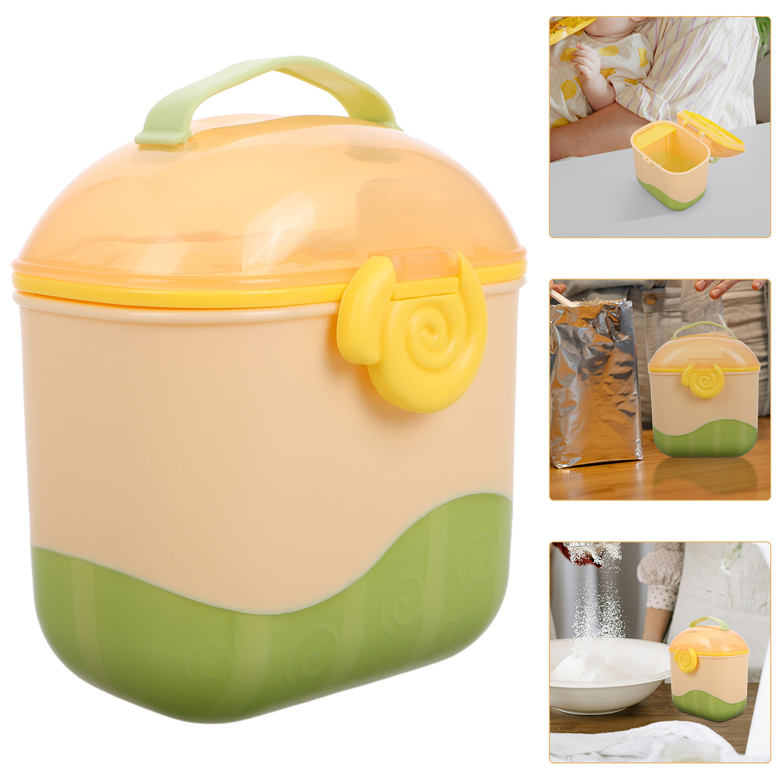 Food Storage Dispenser - 아기용 다중 수납 휴대용 분유 디스펜서