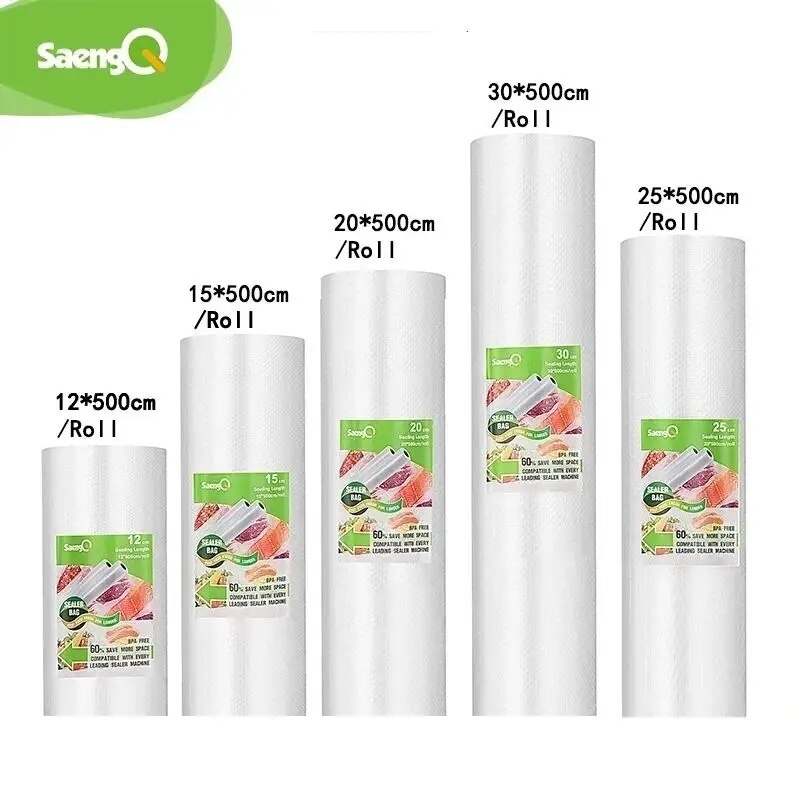 Food Storage Vacuum Bags - SaengQ 진공 백 음식 진공용 밀봉기