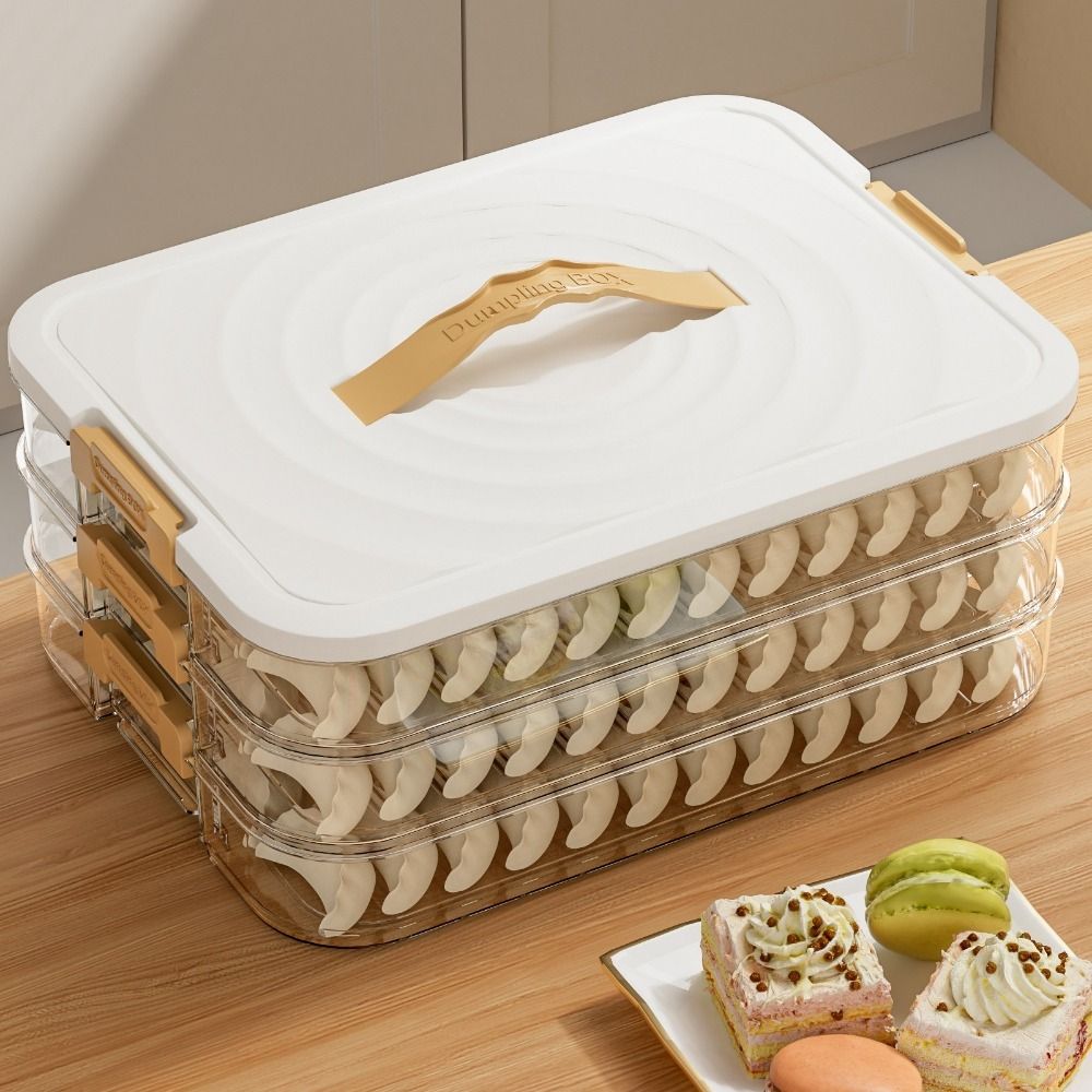 Food Storage Containers Xl - 플라스틱 만두 보관함 다층 신선도 유지