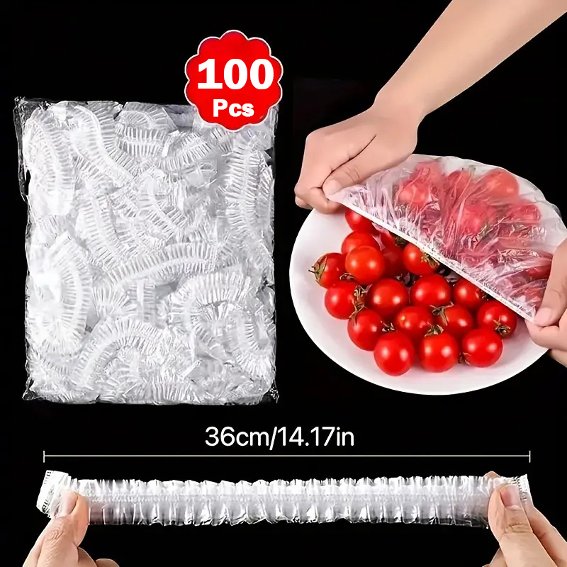 Food Storage And Safety - 100pcs 식품 등급 일회용 사란 랩