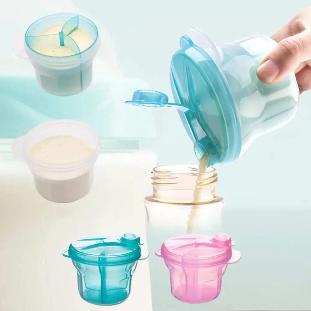 Food Storage 1 Year - 유아용 분유용 3그리드 휴대용 분유 디스펜서,