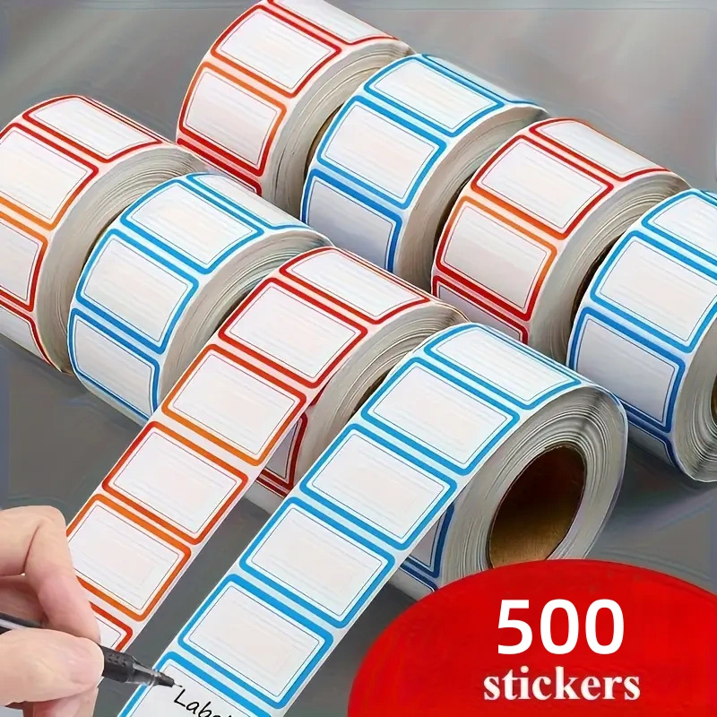 Food Storage Tank - 500개 냉동 라벨 스티커 잔여물 없음