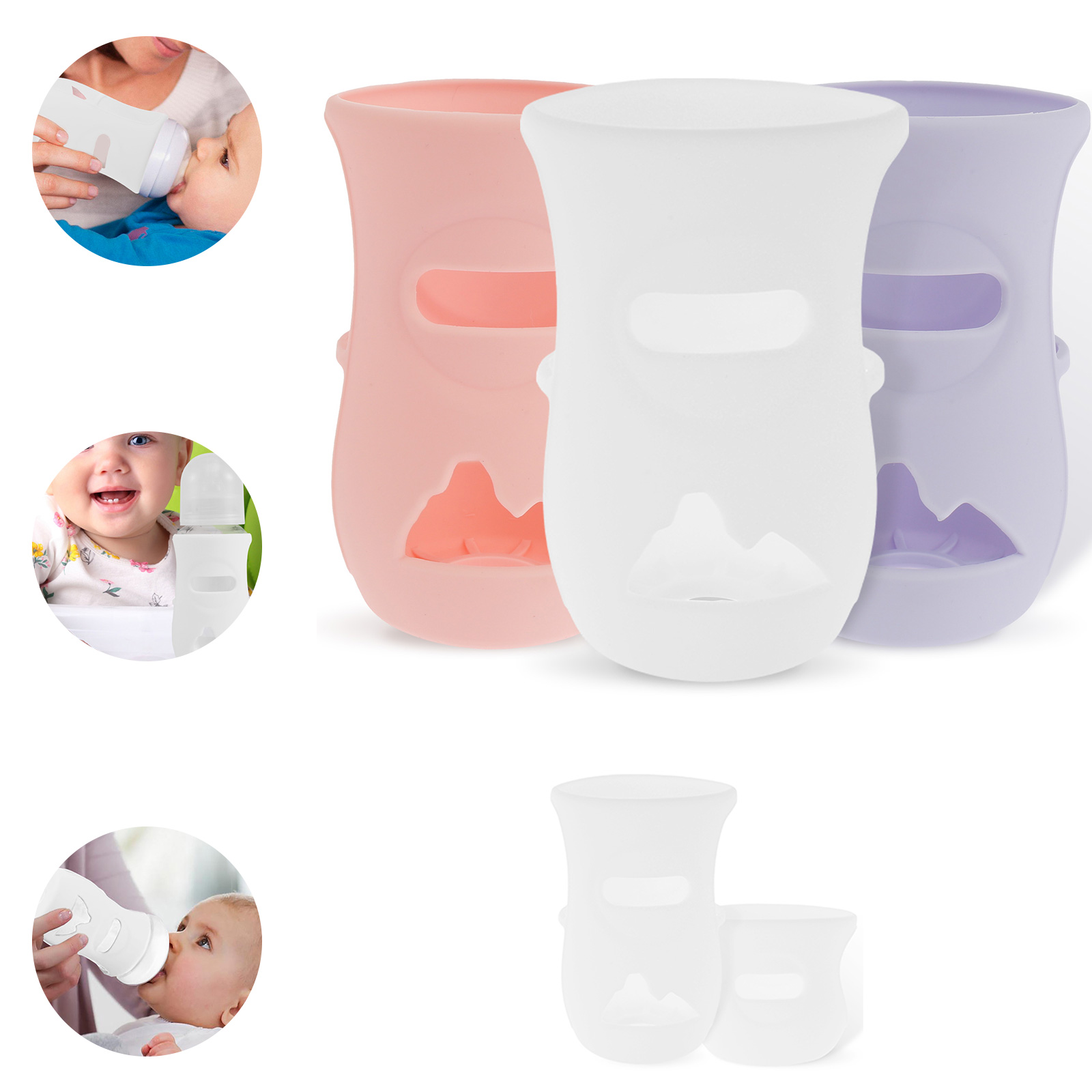 Food Storage 1 Year - 실리콘 슬리브 실리콘 아기 병 커버