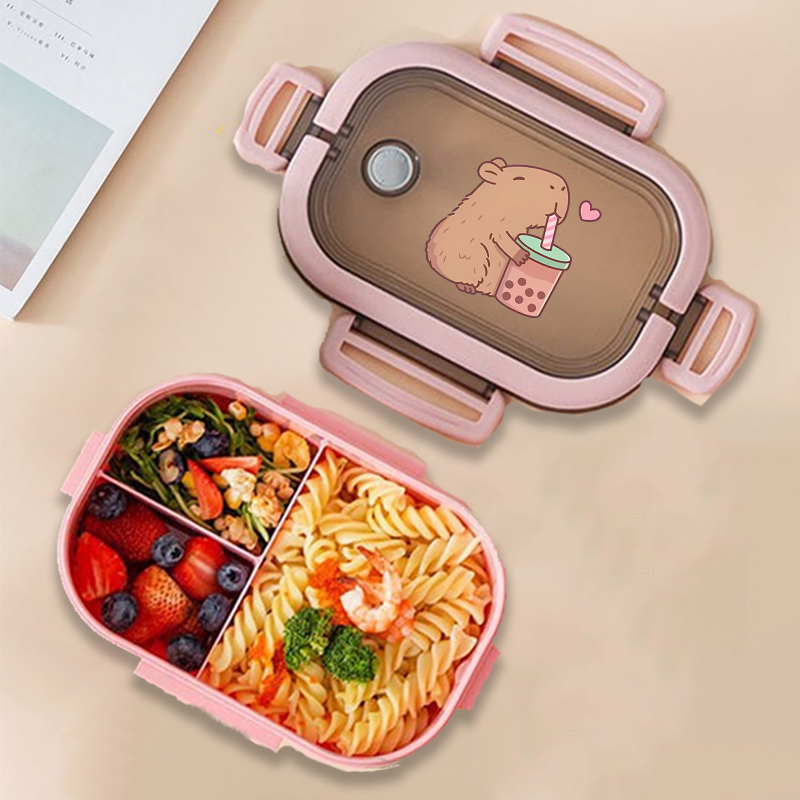 Food Storage In Room - Capybara 도시락 상자 애니메이션 동물 인쇄