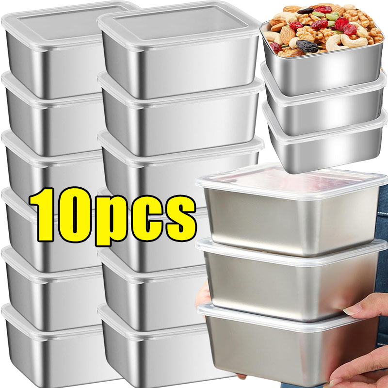 Food Storage Metal Box - 스테인리스 스틸 식품 보관 용기