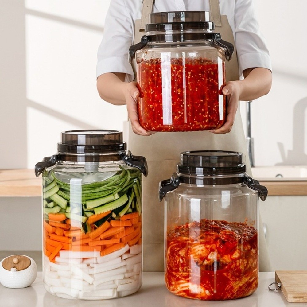 Food Storage Containers Xl - 대용량 피클병(뚜껑 포함) 식품 등급 밀폐형