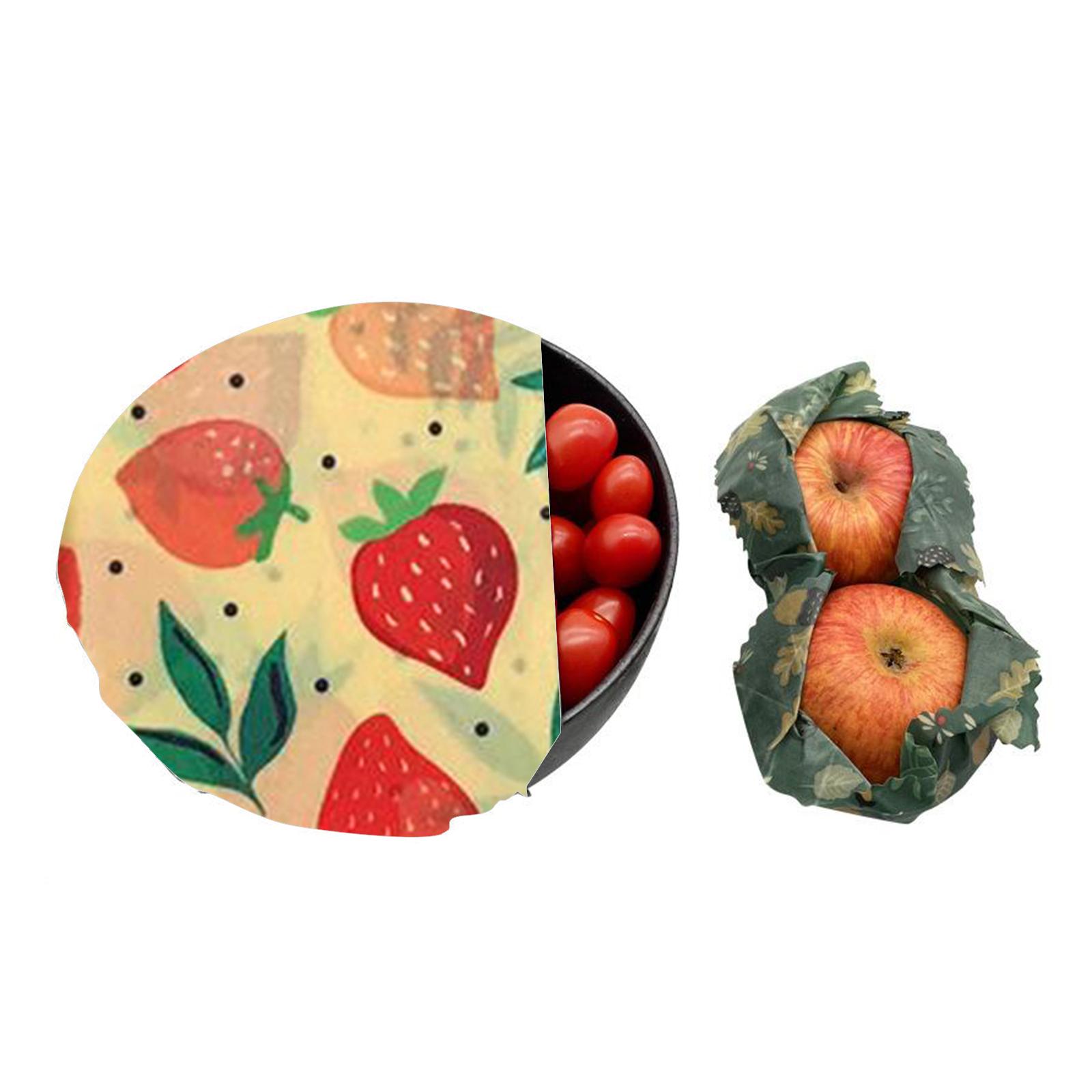 Beeswax Food Wrap - 4x 밀랍 식품 포장지(지속 가능한 생분해성