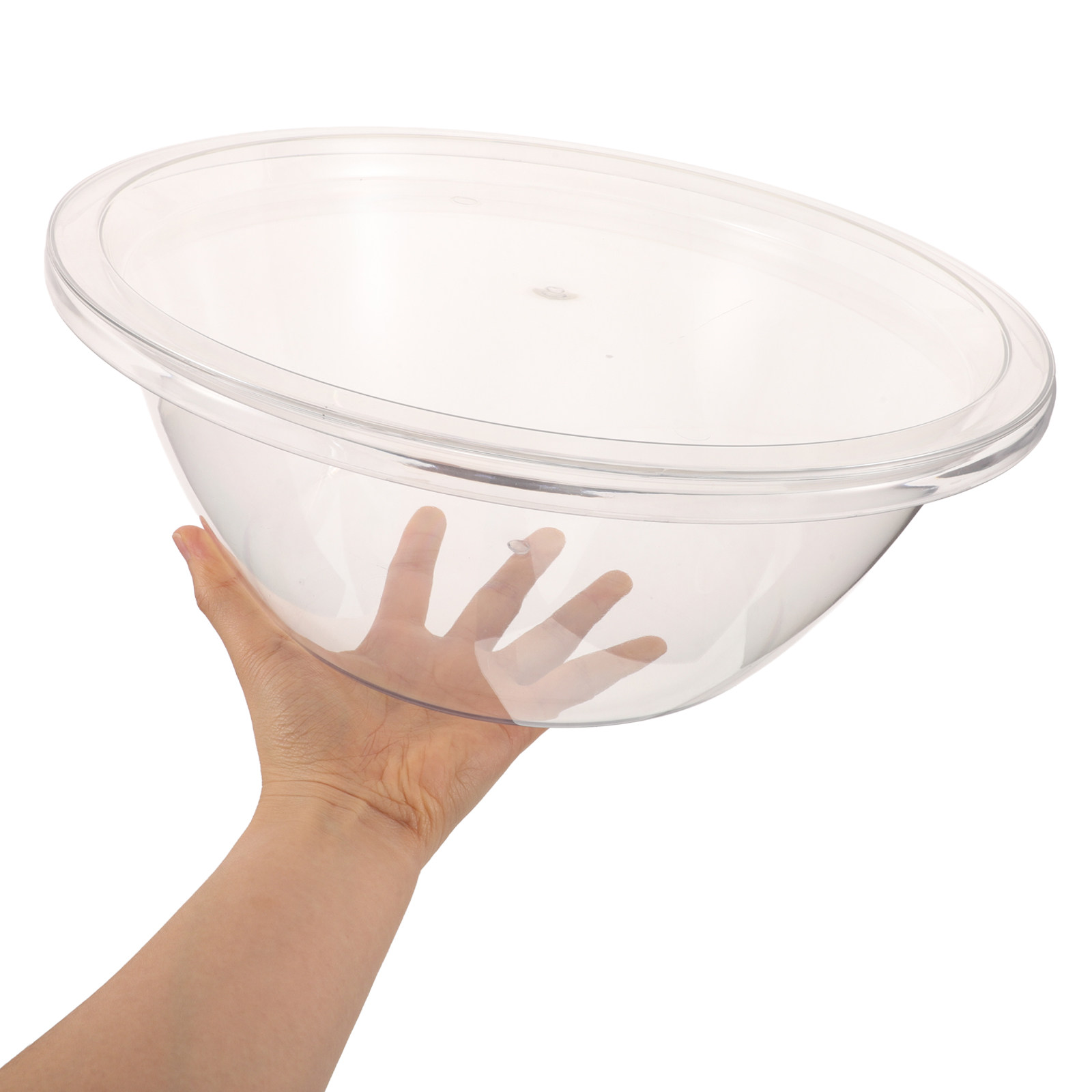 Food Storage Meal Prep - 2세트 플라스틱 베이킹 믹싱 볼, 투명