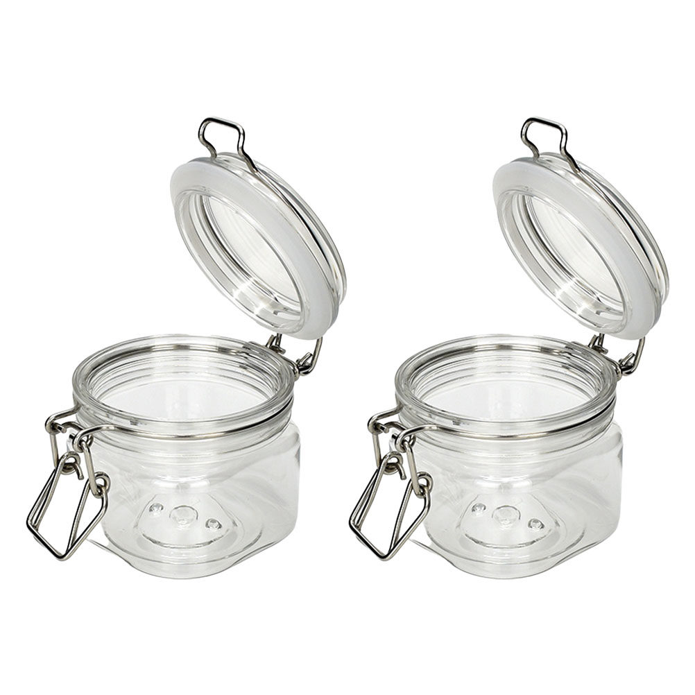 Food Storage Plastic Container - 2Pcs 밀봉 된 저장 용기 투명