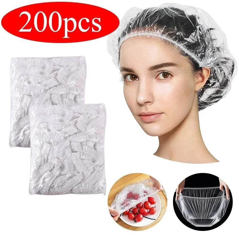 Food Storage Net - 100/200 Pcs 일회용 어린이 샤워 캡