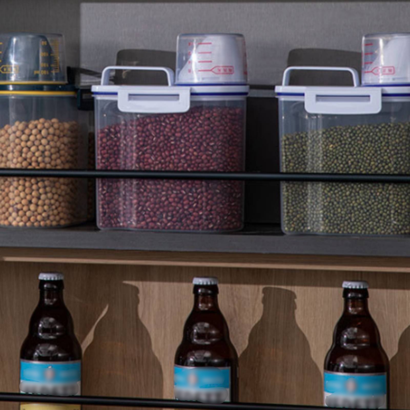 Food Storage Dispenser - 쌀 보관 용기 습기 차단 쌀