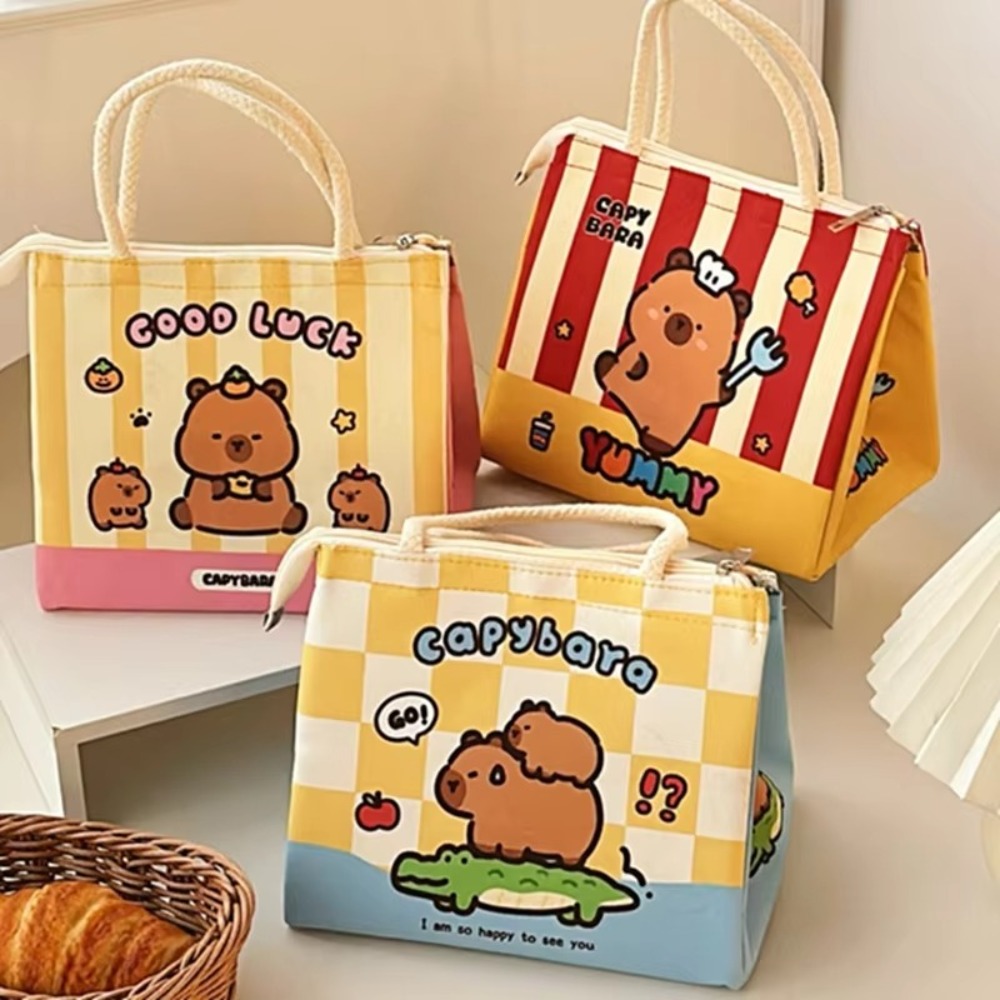 Food Storage Keep Warm - 귀여운 카피바라 보온 도시락 가방 휴대용