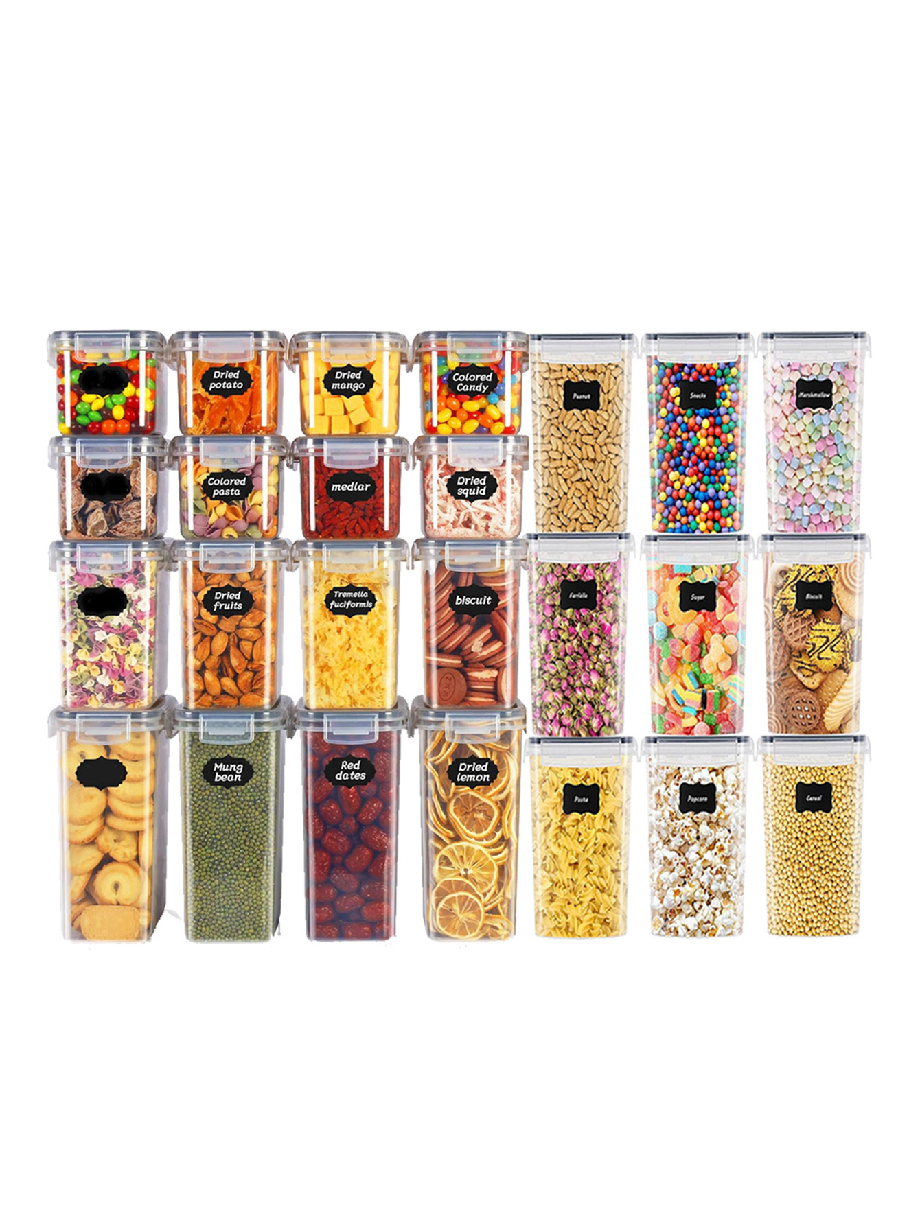 Food Storage Meal Prep - 48개, 뚜껑이 있는 밀폐형 식품 보관