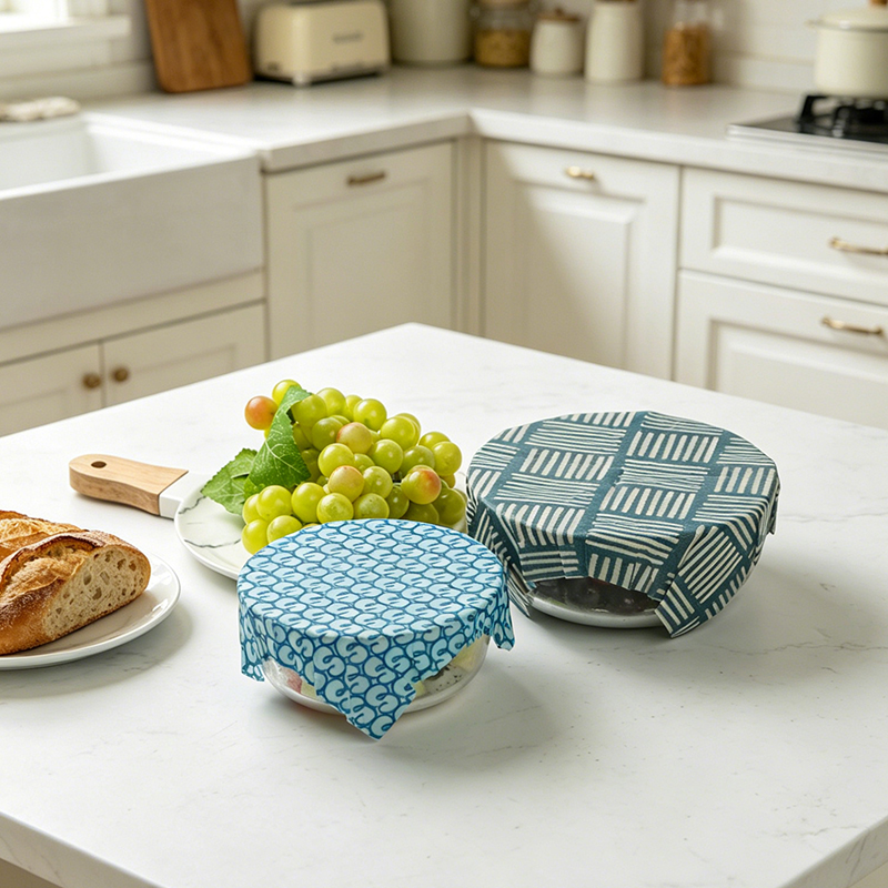 Beeswax Food Wrap - 2개/4개입 친환경 밀랍 식품 포장지, 빵