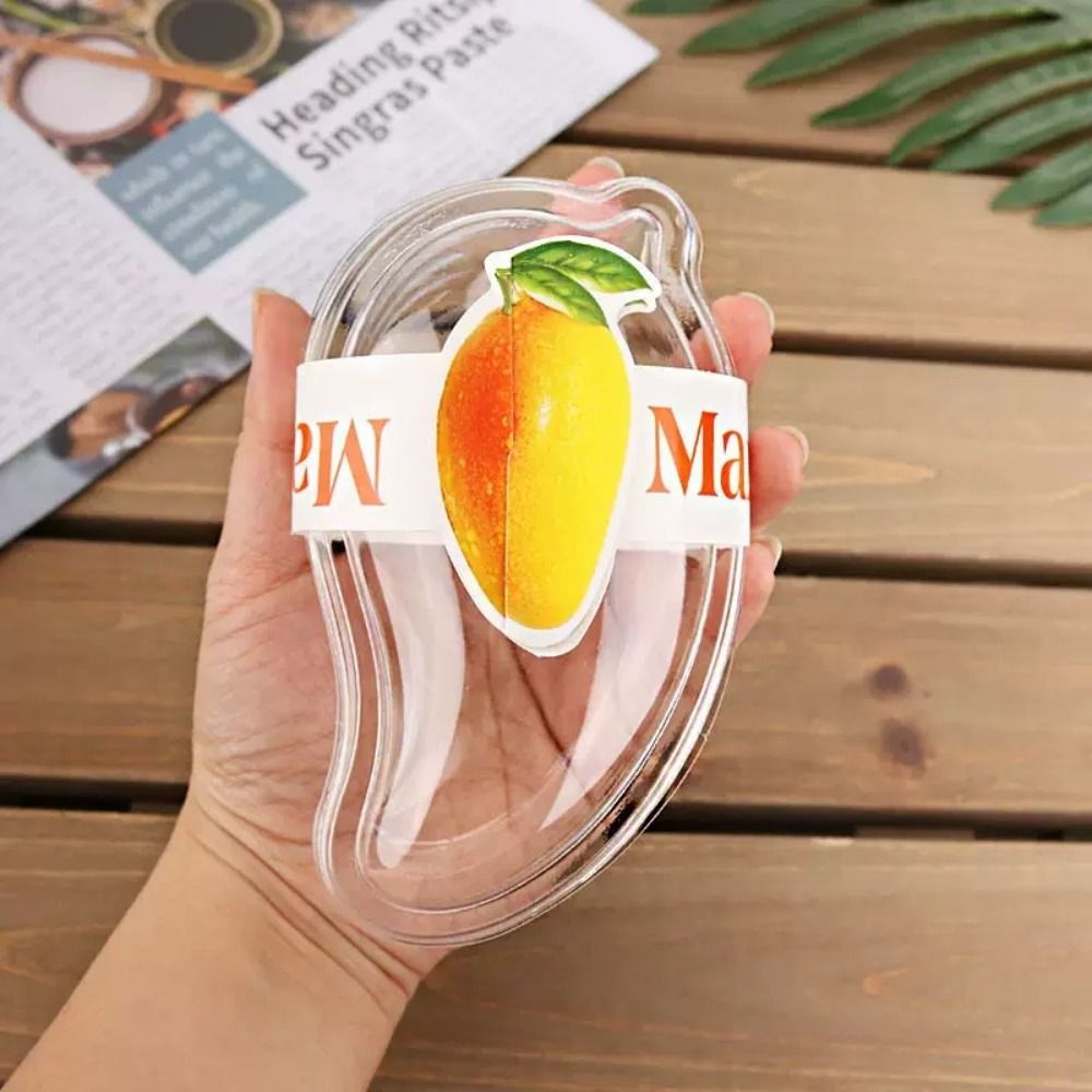 Food Storage Containers Xl - 50pcs 투명한 망고 모양의 케이크 상자