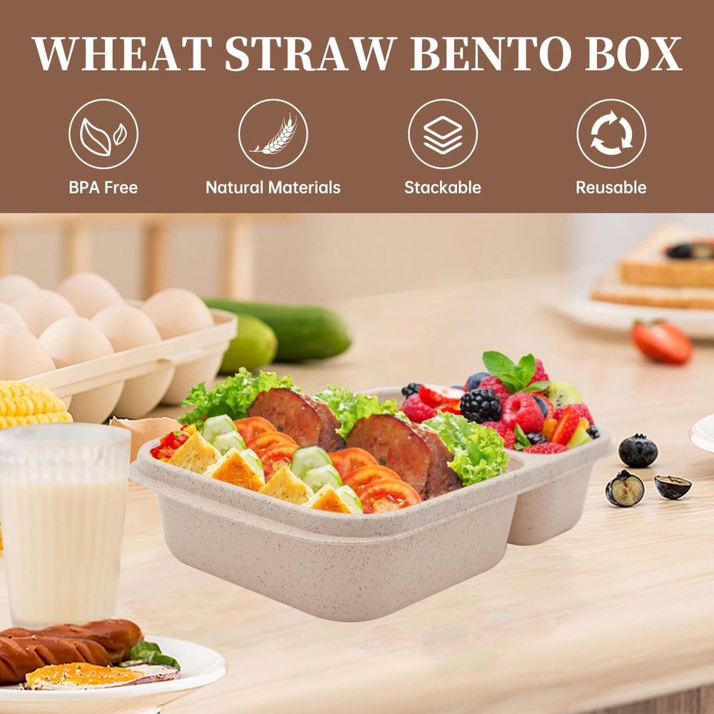 4팩 도시락 세트, 2칸 식사 준비용 용기(뚜껑 포함) - Food Storage Meal Prep 리뷰 및 가격