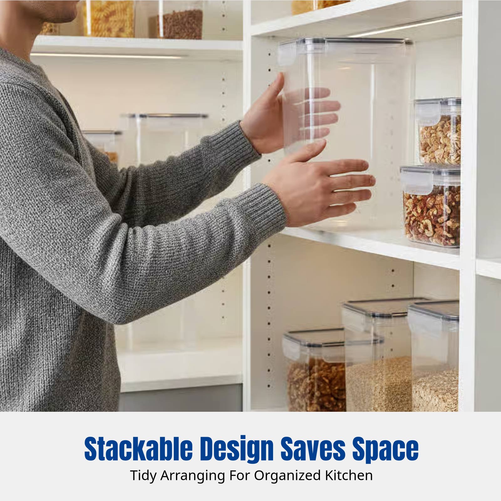 밀폐 식품 보관 용기 세트, 대용량, 투명, 쌓을 수  - Food Storage Plastic Container 리뷰 및 가격