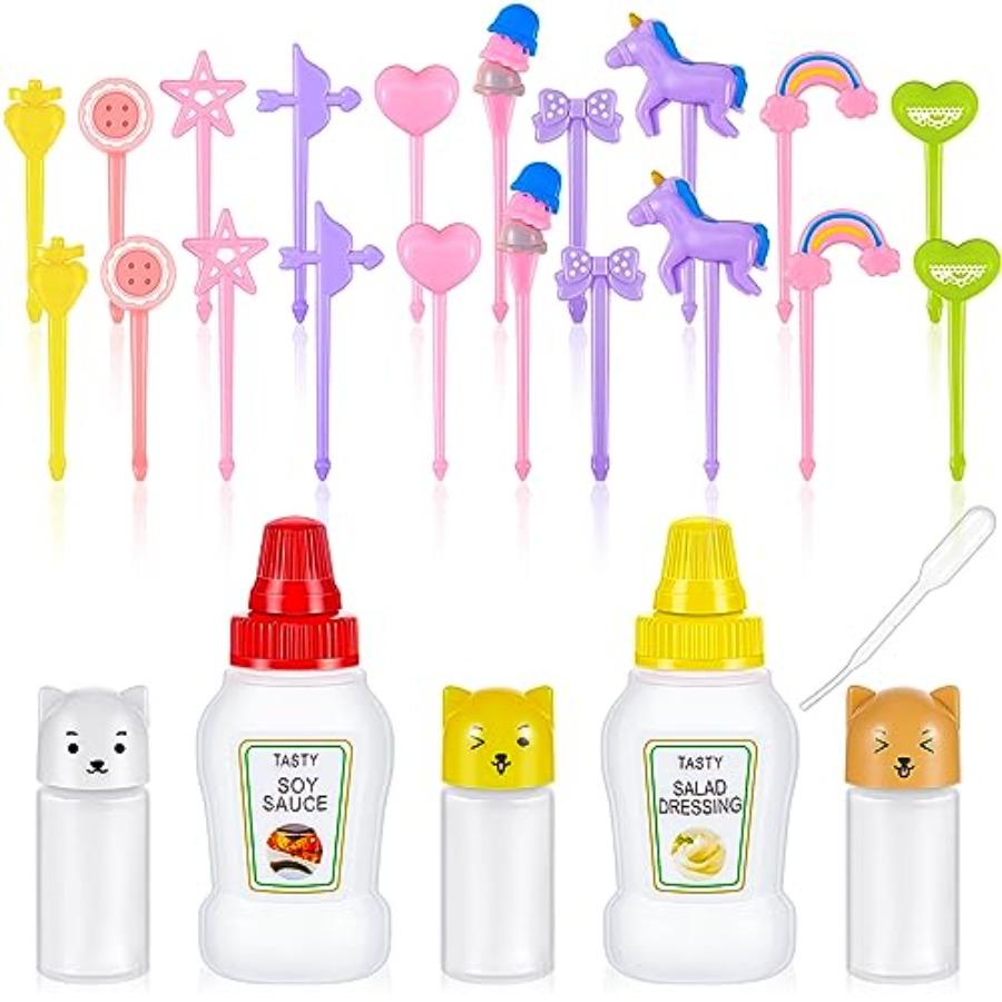 26개 도시락용 간장통, 5개 미니 양념 스퀴즈 병(드 - Condiment Squeeze Bottle 리뷰 및 가격