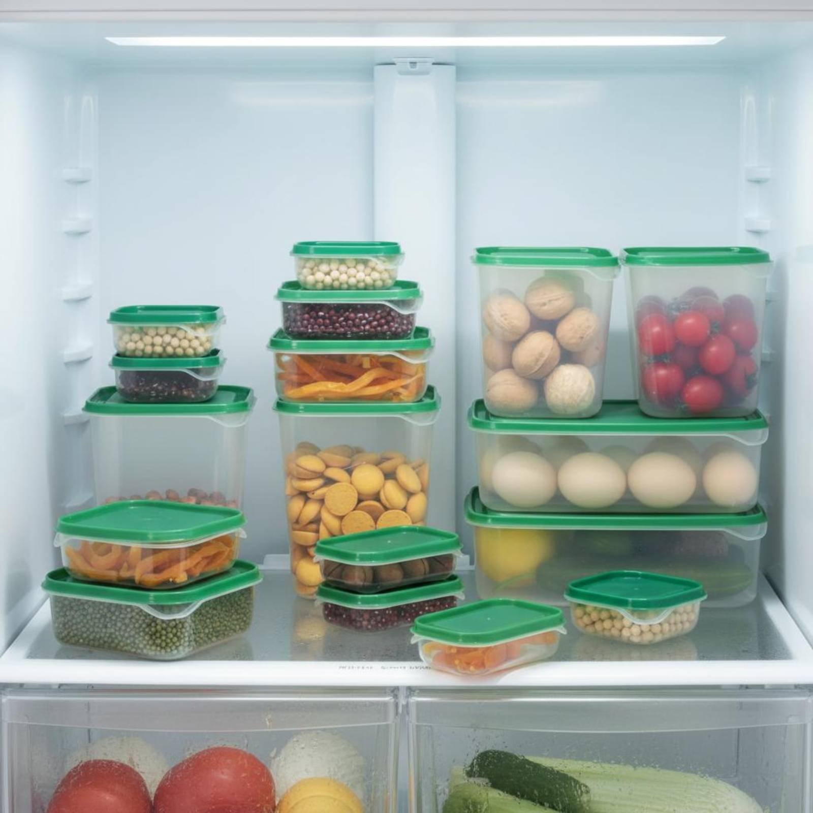 17개 냉장고 보관함 세트, 새지 않는 플라스틱 음식  - Food Storage Plastic Container 리뷰 및 가격