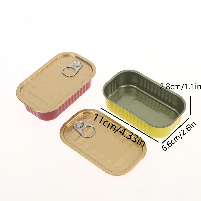 2Pcs 금속 직사각형 빈 미니 주석 상자 당김 링 커 - Food Storage Metal Box 리뷰 및 가격