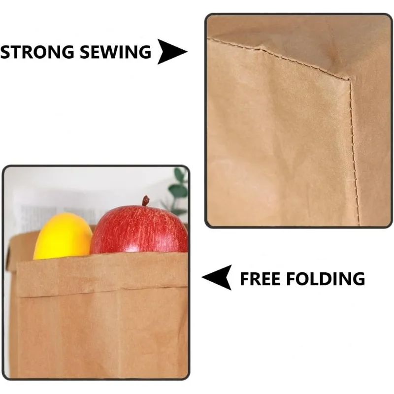 크라프트 종이봉투 세척 가능한 종이 보관봉투 재사용 가 - Food Storage Bags Reusable 리뷰 및 가격