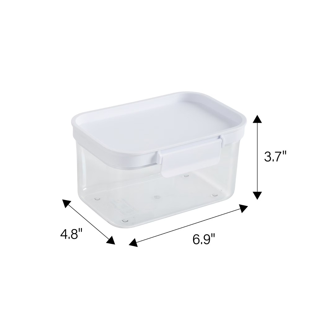 작은 직사각형 플라스틱 식료품 저장 용기(뚜껑 포함)  - Food Storage Plastic Container 리뷰 및 가격