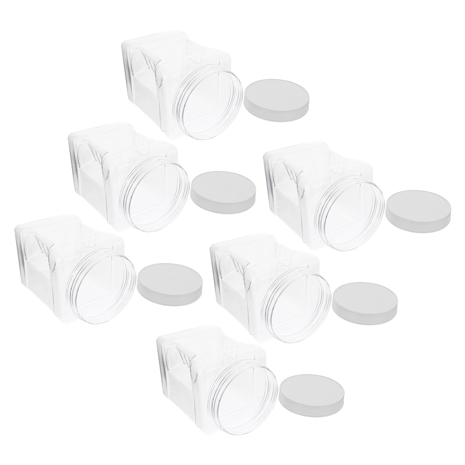 6개입 투명 보관 용기, 투명 사각형 밀폐 용기, 미끄 - Food Storage Plastic Container 리뷰 및 가격