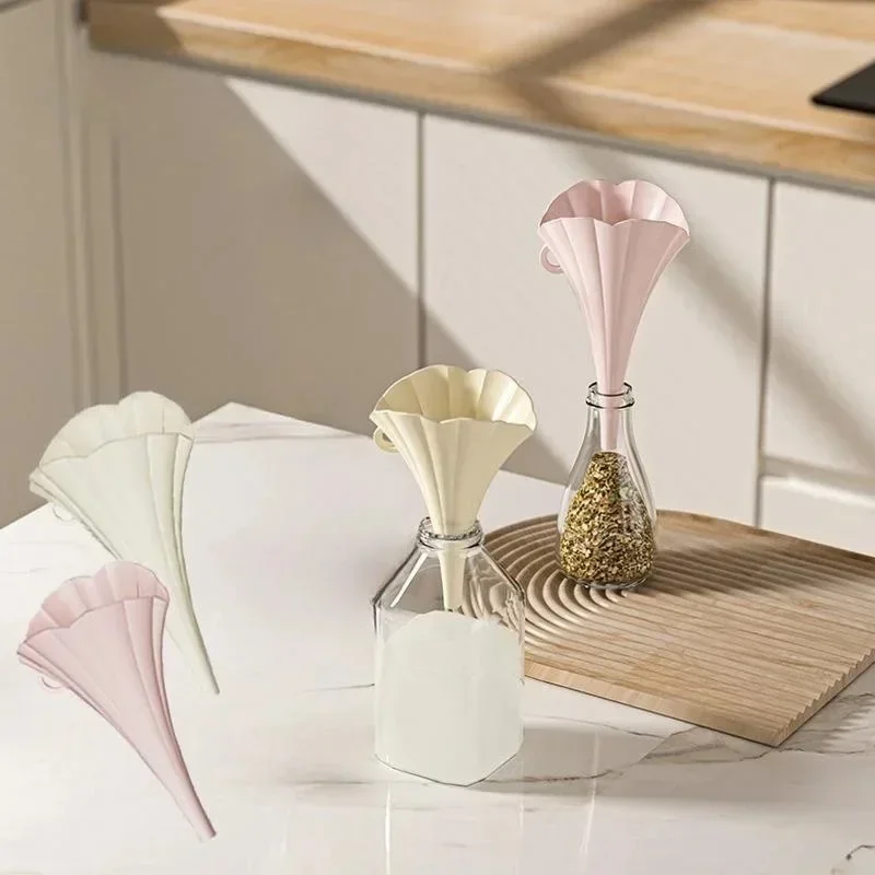 접이식 식품 등급 주방용 오일 주입 용기 창의적인 꽃  - Food Storage Dispenser 리뷰 및 가격