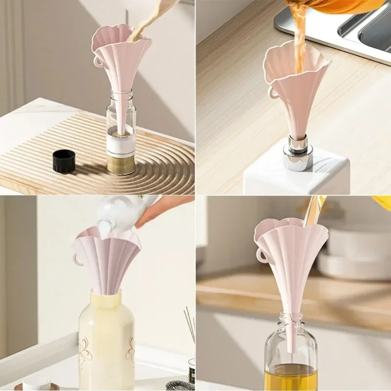 접이식 식품 등급 주방용 오일 주입 용기 창의적인 꽃  - Food Storage Dispenser 리뷰 및 가격