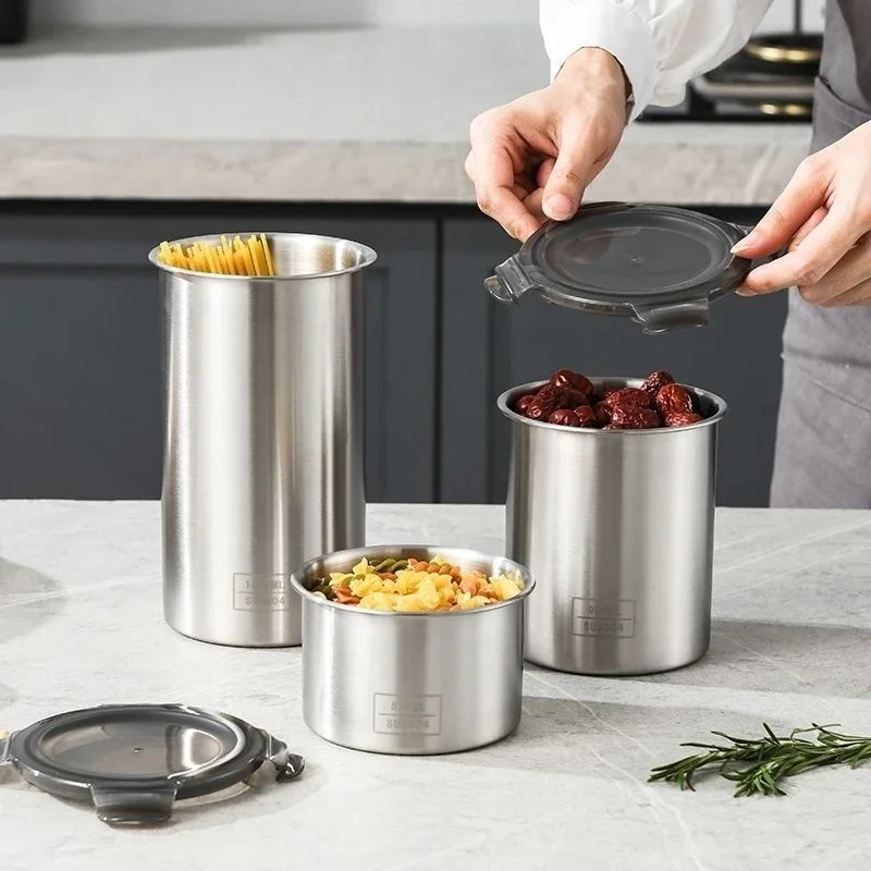 식품 보관용 스테인리스 밀폐 용기, 가정용 주방 정리함 - Food Storage Metal Box 리뷰 및 가격