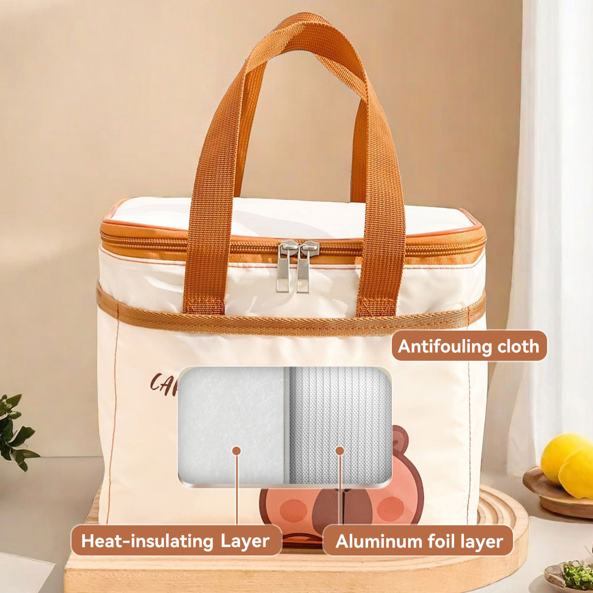 학생을위한 귀여운 카피바라 절연 점심 가방 휴대용 대용 - Food Storage Bags Reusable 리뷰 및 가격