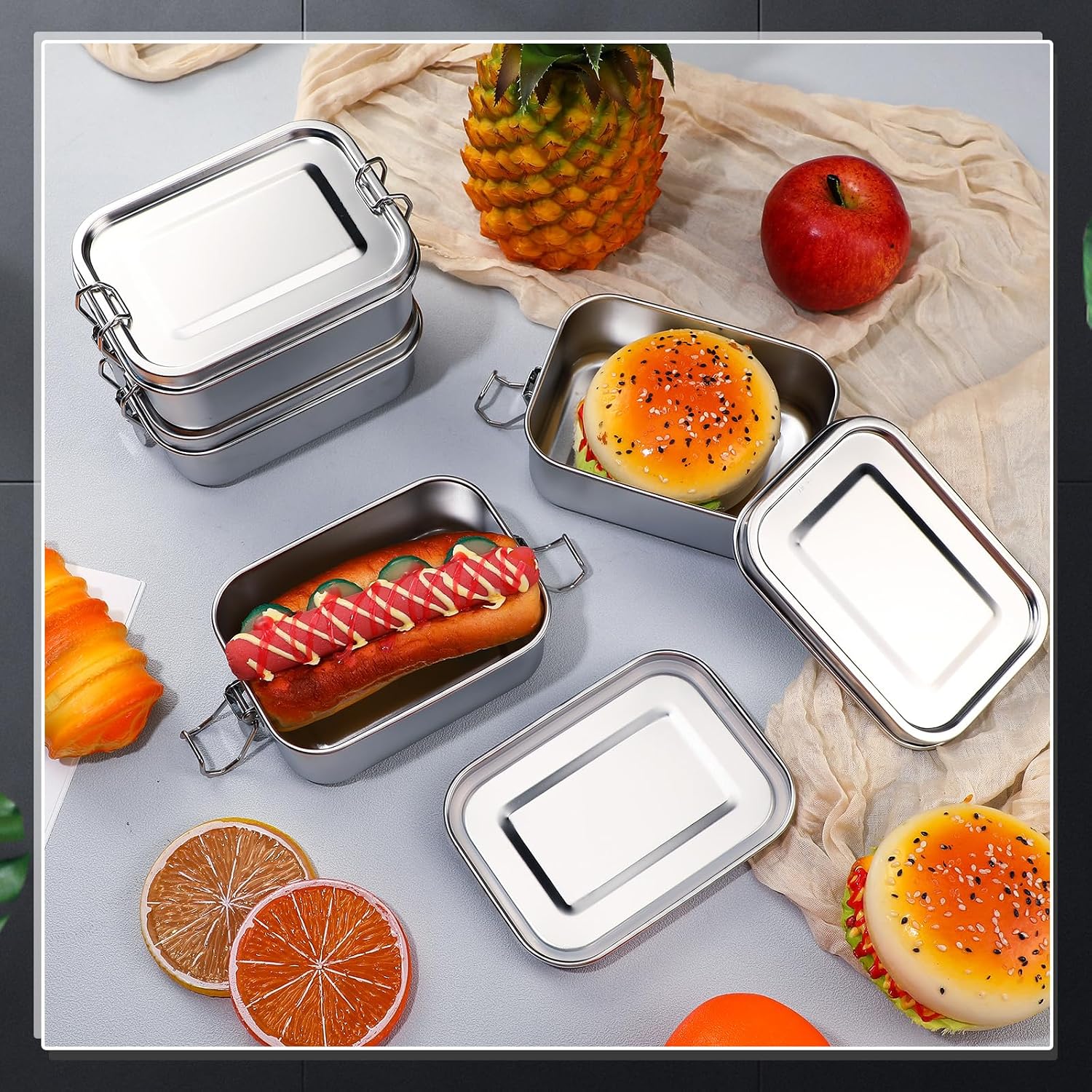 뚜껑이 있는 스테인레스 스틸 식품 보관 용기 도시락 상 - Food Storage Hot Box 리뷰 및 가격