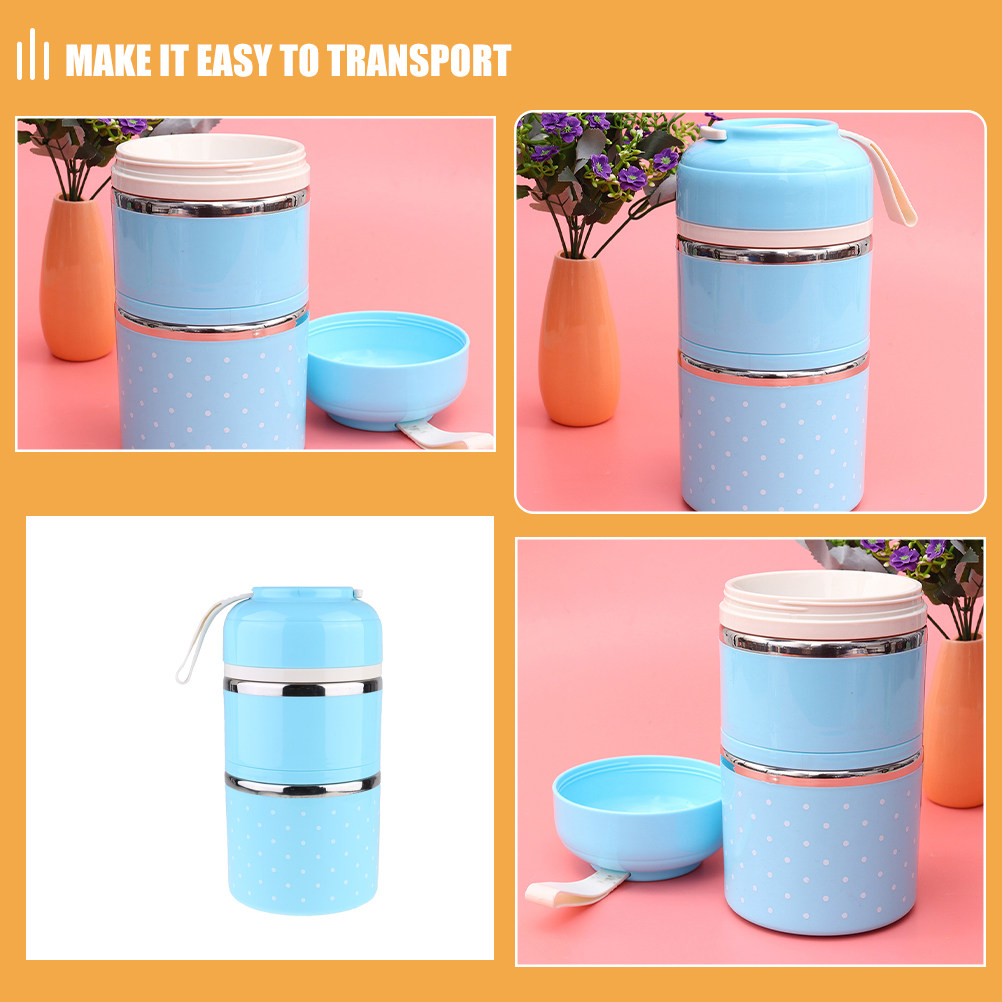 1000ml 스테인리스 스틸 보온 도시락 이중층 보온  - Food Storage Hot Box 리뷰 및 가격