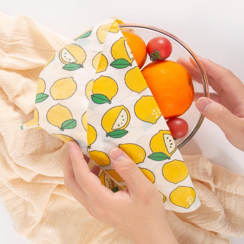 재사용 가능한 밀랍 랩 3매 세트 유기농 식품 보관 지 - Beeswax Food Wrap 리뷰 및 가격