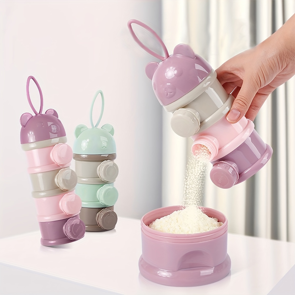스트랩이 있는 대용량 아기 분유 용기, 분유 디스펜서, - Food Storage 1 Year 리뷰 및 가격