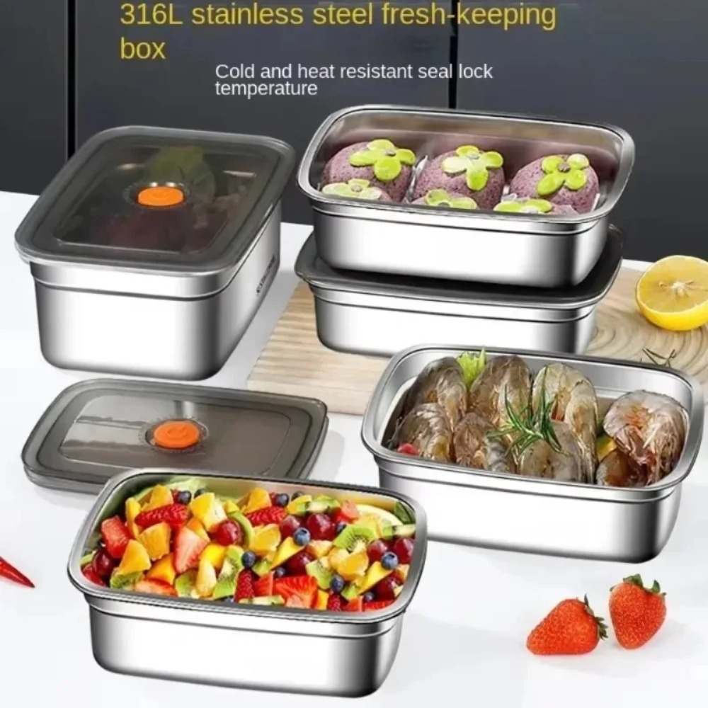 대용량 스테인리스 도시락통, 밀폐형 뚜껑이 있는 새지  - Food Storage Containers Xl 리뷰 및 가격