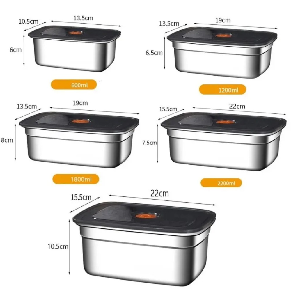 대용량 스테인리스 도시락통, 밀폐형 뚜껑이 있는 새지  - Food Storage Containers Xl 리뷰 및 가격