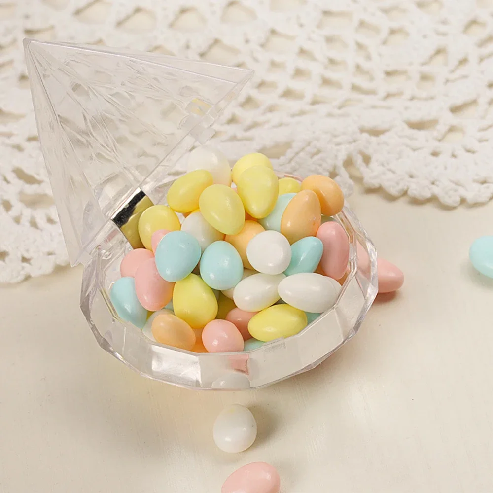 12 개/대 다이아몬드 모양 사탕 상자 식품 학년 투명 - Xmas Food Storage Containers 리뷰 및 가격