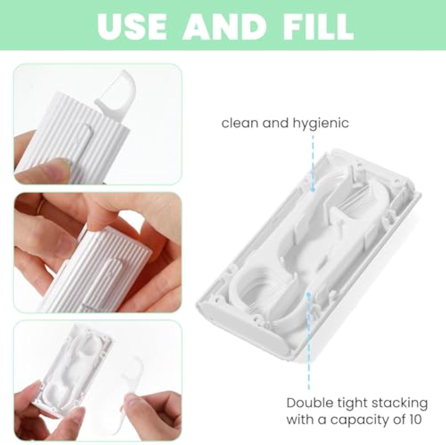 휴대용 자동 치실 디스펜서 팝업 여행용 치실 보관 케이 - Food Storage Dispenser 리뷰 및 가격