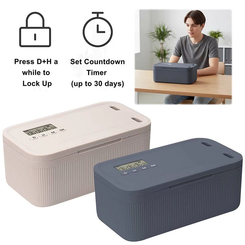 타이머가 있는 잠금 상자 전화기 보관함 시간 잠금 보관 - Food Storage And Safety 리뷰 및 가격