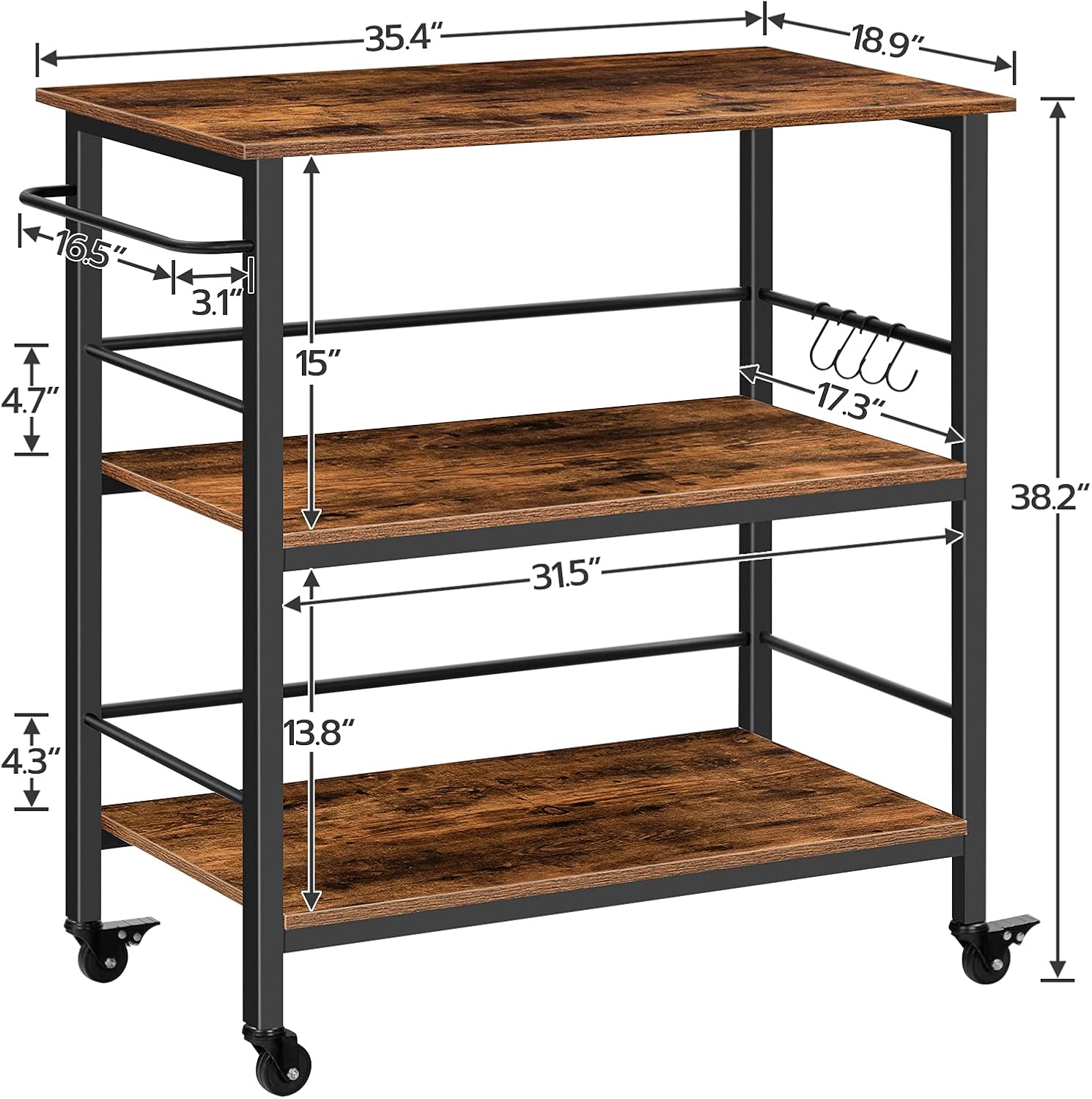 3단 산업용 주방 아일랜드(수납 선반 포함), 사이드  - Food Storage In Room 리뷰 및 가격